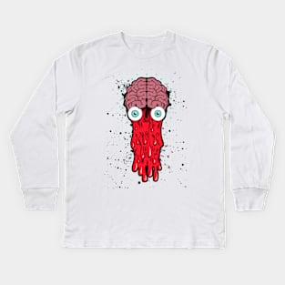 brain hemorrhage Kids Long Sleeve T-Shirt